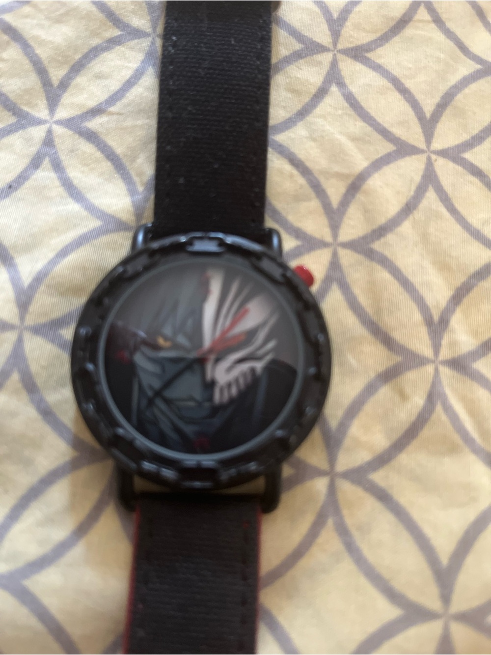 Loot Crate Black Watch with Red Accent and Character Dial